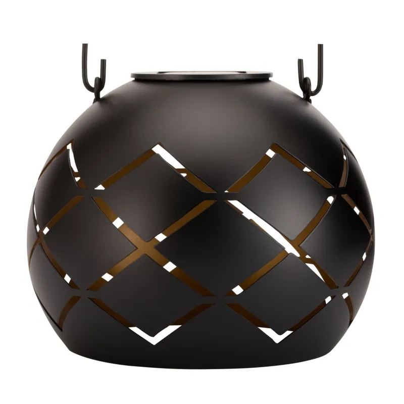Lanterne solaire Sunshine Cheer ext Noir/Doré métal