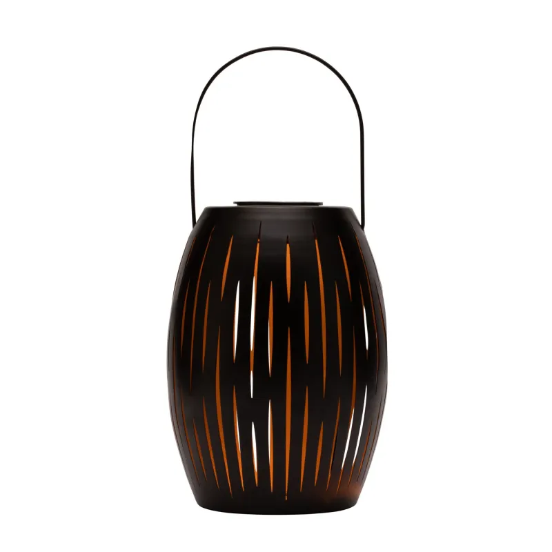 Lanterne solaire Sunshine Joy ext Noir/Doré métal