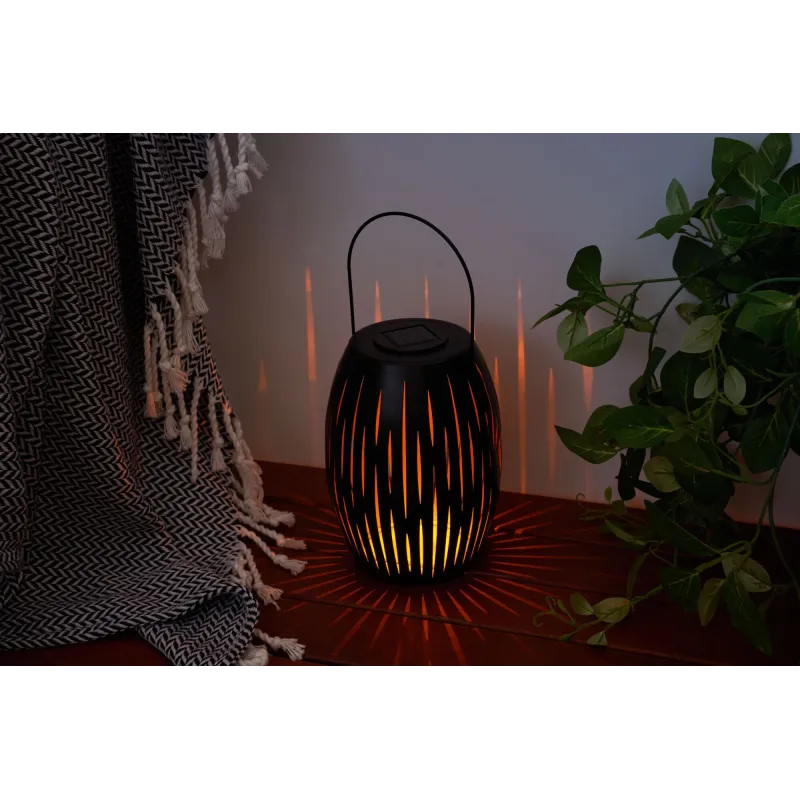 Lanterne solaire Sunshine Joy ext Noir/Doré métal