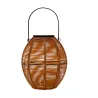 Lanterne solaire Sunshine Crush ext Rotin synthétique café