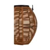 Lanterne solaire Sunshine Crush ext Rotin synthétique café