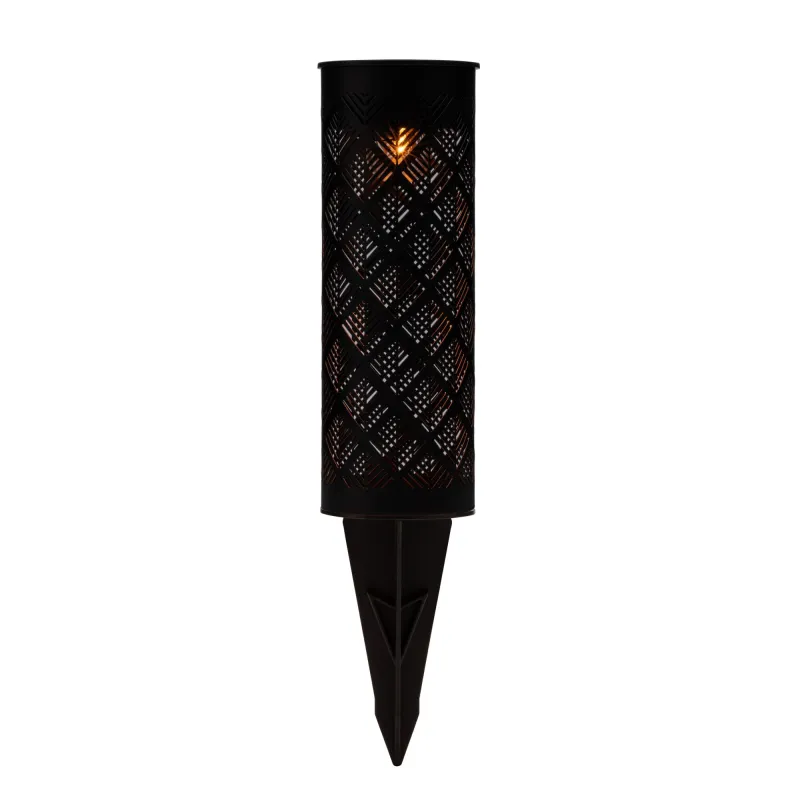 Piquet solaire Sunshine Purity extérieur Noir métal Kit de 2