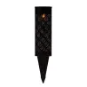 Piquet solaire Sunshine Purity extérieur Noir métal Kit de 2