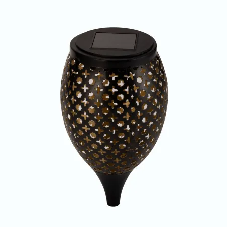 Piquet solaire Sunshine Buddy extérieur Noir/Doré métal