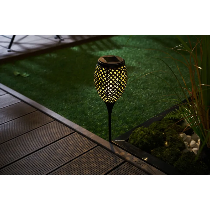 Piquet solaire Sunshine Buddy extérieur Noir/Doré métal