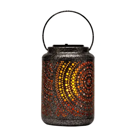 Lanterne solaire Sunshine Hug extérieur Argent/Doré métal