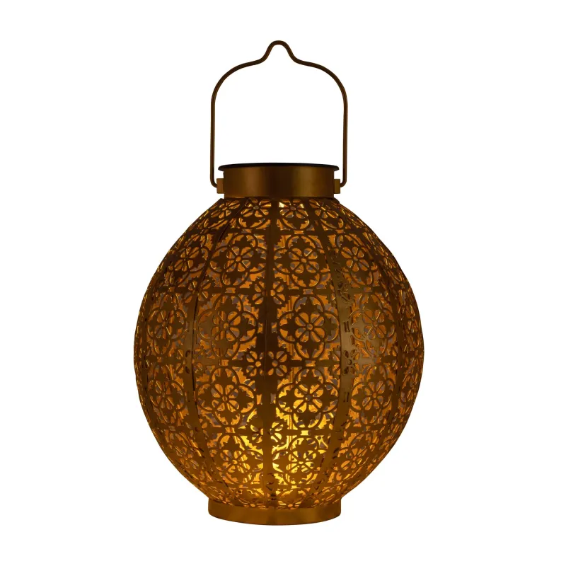 Lanterne solaire Sunshine Aura extérieur Doré métal