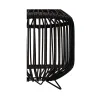 Lanterne solaire Sunshine Delight ext Rotin synthétique Noir/Métal