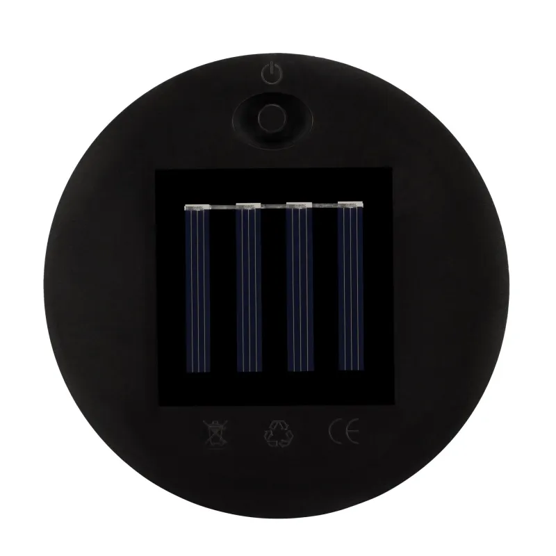 Lanterne solaire Sunshine Delight ext Rotin synthétique Noir/Métal