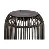 Lampadaire solaire Sunshine Coziness Extérieur Noir/Gris Rotin synth/Mét