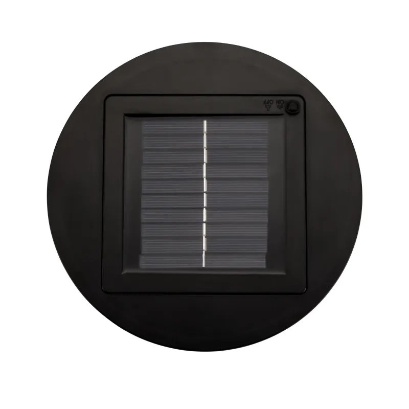 Lampadaire solaire Sunshine Coziness Extérieur Noir/Gris Rotin synth/Mét
