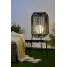 Lampadaire solaire Sunshine Coziness Extérieur Noir/Gris Rotin synth/Mét