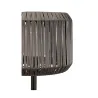 Lampadaire solaire Sunshine Elegance Rotin synthétique extérieur Noir