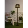 Lampadaire solaire Sunshine Elegance Rotin synthétique extérieur Noir