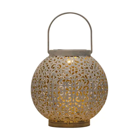 Lanterne solaire Sunshine Joy extérieur Blanc métal
