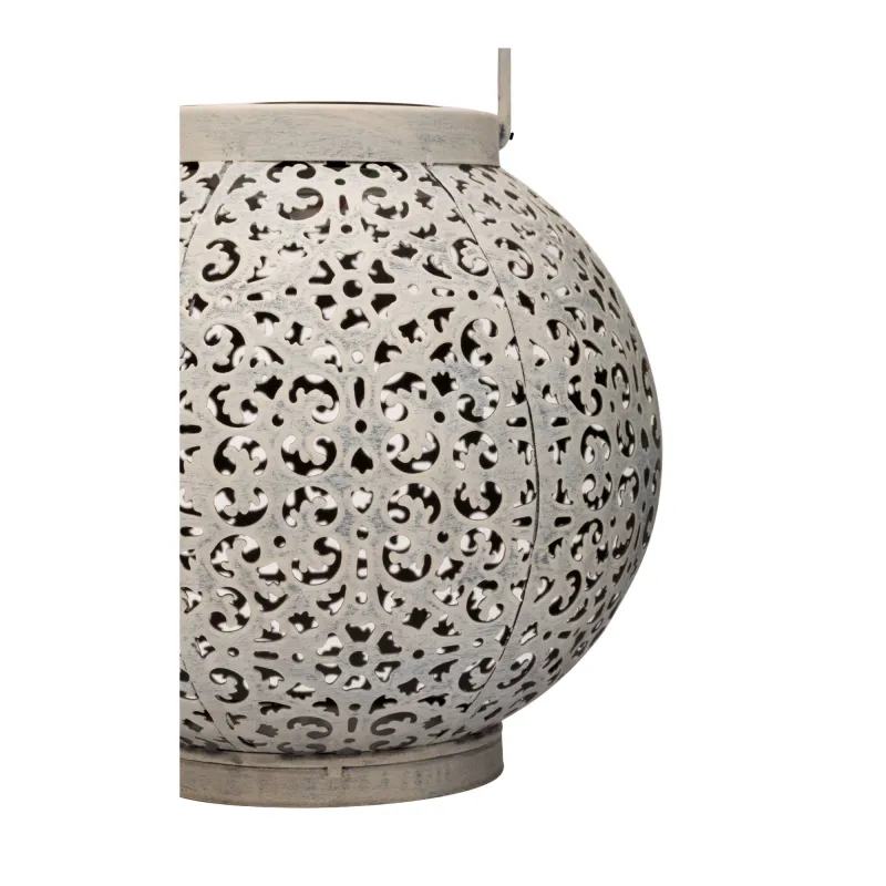 Lanterne solaire Sunshine Joy extérieur Blanc métal
