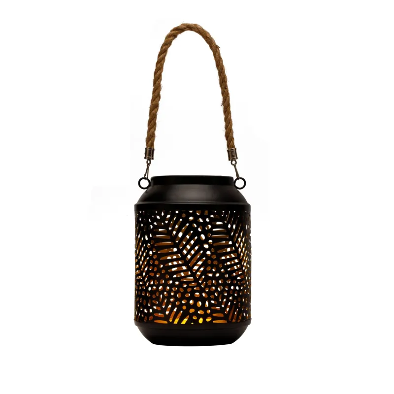 Lanterne solaire Sunshine Dream ext Noir Doré Métal