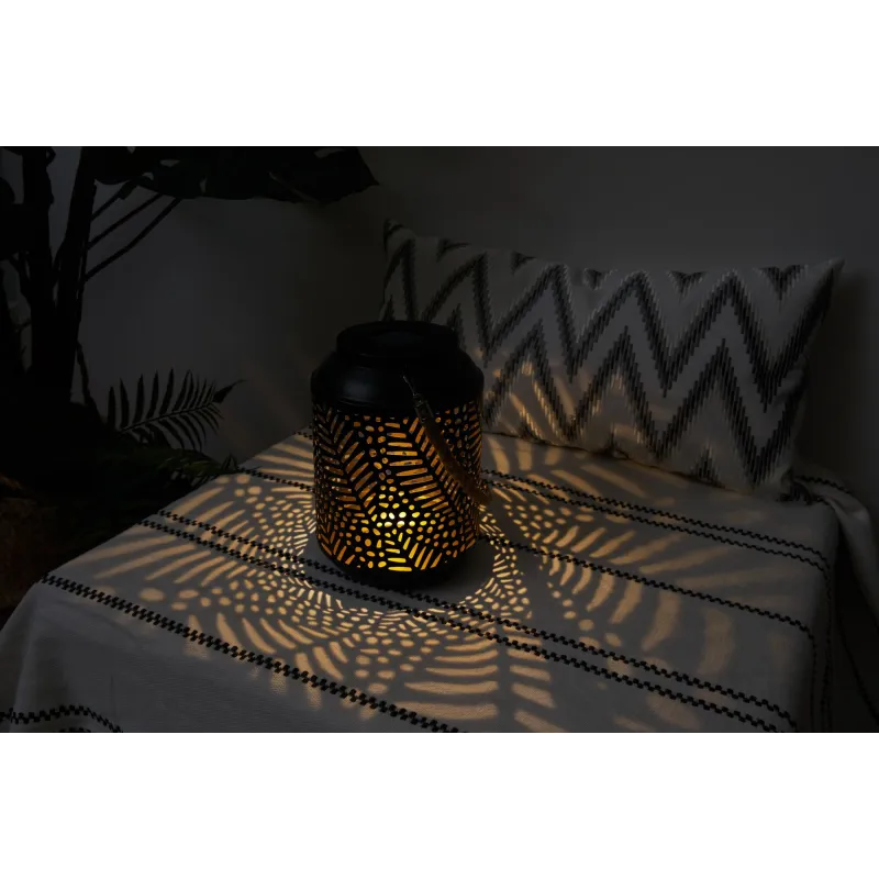 Lanterne solaire Sunshine Dream ext Noir Doré Métal