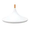 Suspension Pure Shine max20W E27 Blanc/bois 230V métal/bois