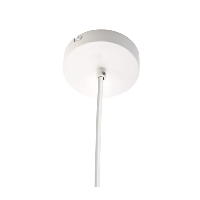 Suspension Pure Shine max20W E27 Blanc/bois 230V métal/bois