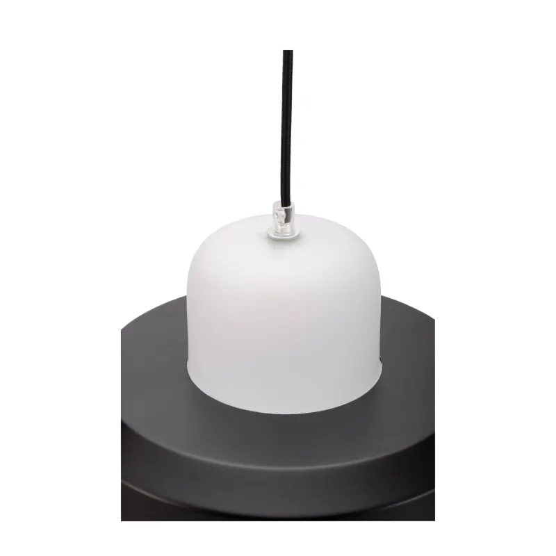 Suspension Pretty Treasure max20W E27 Noir/Blanc 230V métal/verre