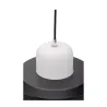 Suspension Pretty Treasure max20W E27 Noir/Blanc 230V métal/verre