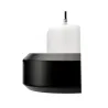Suspension Pretty Treasure max20W E27 Noir/Blanc 230V métal/verre