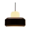 Suspension Pretty Treasure max20W E27 Noir/Blanc 230V métal/verre