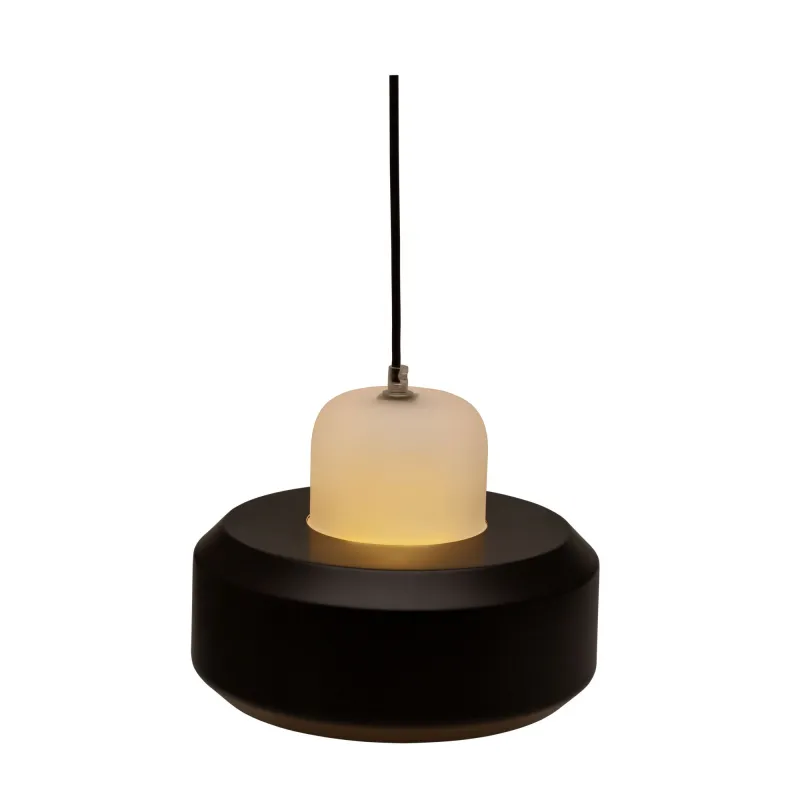 Suspension Pretty Treasure max20W E27 Noir/Blanc 230V métal/verre