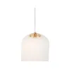 Suspension Noble Purity max20W E27 Blanc/Champagne 230V Verre/Métal