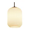Suspension Noble Purity max20W E27 Blanc/Champagne 230V Verre/Métal