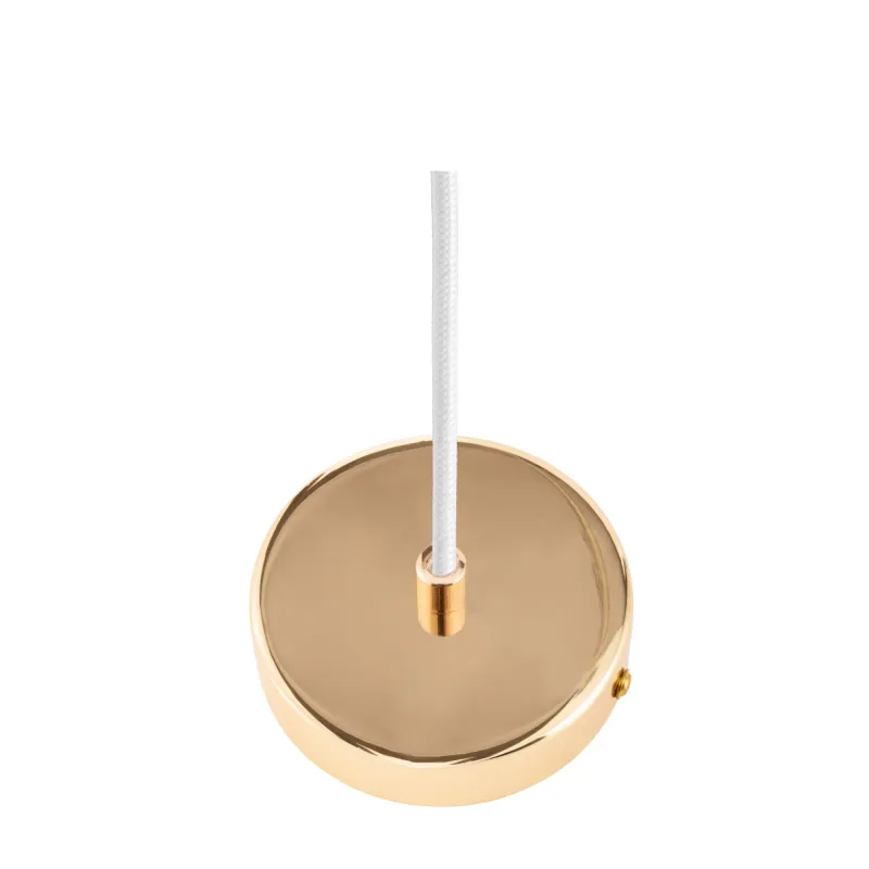 Suspension Noble Purity max20W E27 Blanc/Champagne 230V Verre/Métal