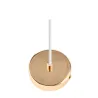 Suspension Noble Purity max20W E27 Blanc/Champagne 230V Verre/Métal