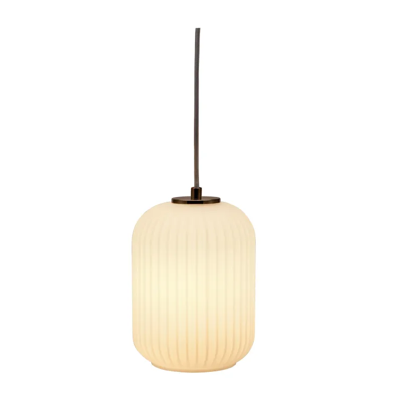 Suspension Noble Purity max20W E27 Blanc/Champagne 230V Verre/Métal