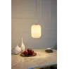 Suspension Noble Purity max20W E27 Blanc/Champagne 230V Verre/Métal
