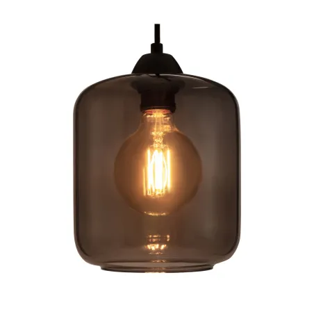Suspension Magic Glamour max20W E27 Verre fumé/Noir 230V Verre/Métal