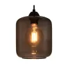 Suspension Magic Glamour max20W E27 Verre fumé/Noir 230V Verre/Métal