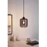 Suspension Magic Glamour max20W E27 Verre fumé/Noir 230V Verre/Métal