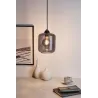 Suspension Magic Glamour max20W E27 Verre fumé/Noir 230V Verre/Métal