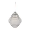 Suspension Noble Brilliance max20W E27 Clair/Chrom 230V Verre/Métal