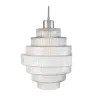 Suspension Noble Brilliance max20W E27 Clair/Chrom 230V Verre/Métal