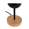 Lampe à poser Marble Dream max20W E27 Noir/bois 230V marbre/bois