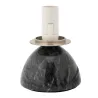 Lampe à poser Shiny Pearl max20W E14 Noir/Blanc 230V marbre/verre