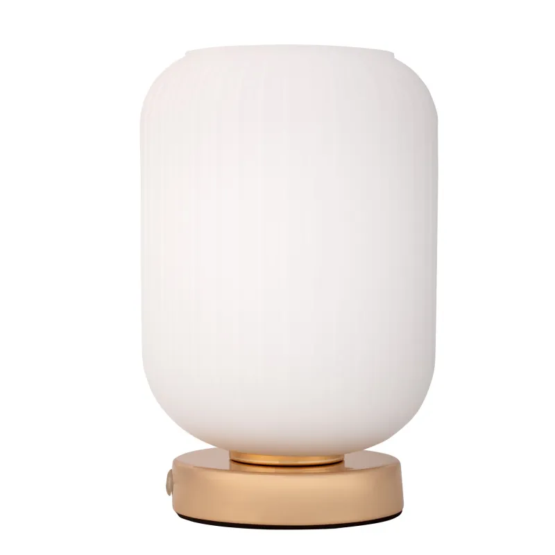 Lampe à poser Noble Purity max20W E27 Blanc/champagne doré 230V Verre/Métal