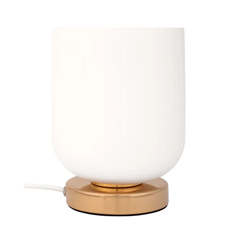 Lampe à poser Noble Purity max20W E27 Blanc/champagne doré 230V Verre/Métal