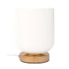 Lampe à poser Noble Purity max20W E27 Blanc/champagne doré 230V Verre/Métal