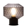 Lampe à poser Gleaming Smoke max20W E27 Verre/Verre fumé/Noir 230V