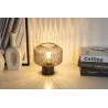 Lampe à poser Gleaming Smoke max20W E27 Verre/Verre fumé/Noir 230V