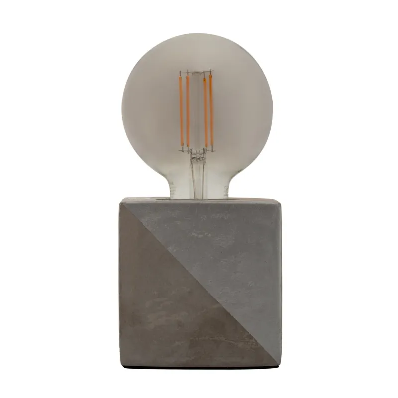 Lampe à poser Silver Jewel max20W E27 Argent 230V béton