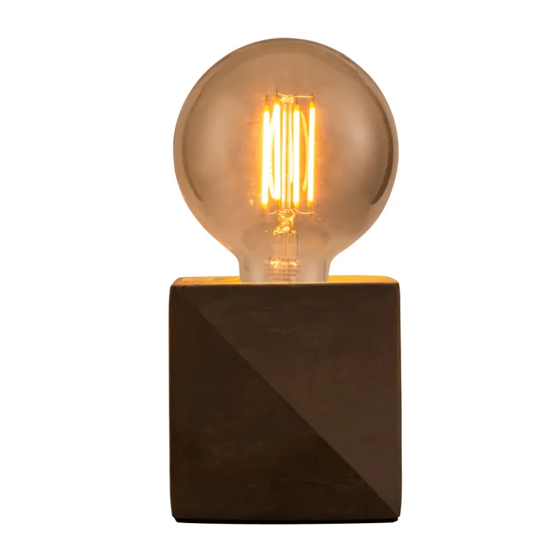 Lampe à poser Silver Jewel max20W E27 Argent 230V béton